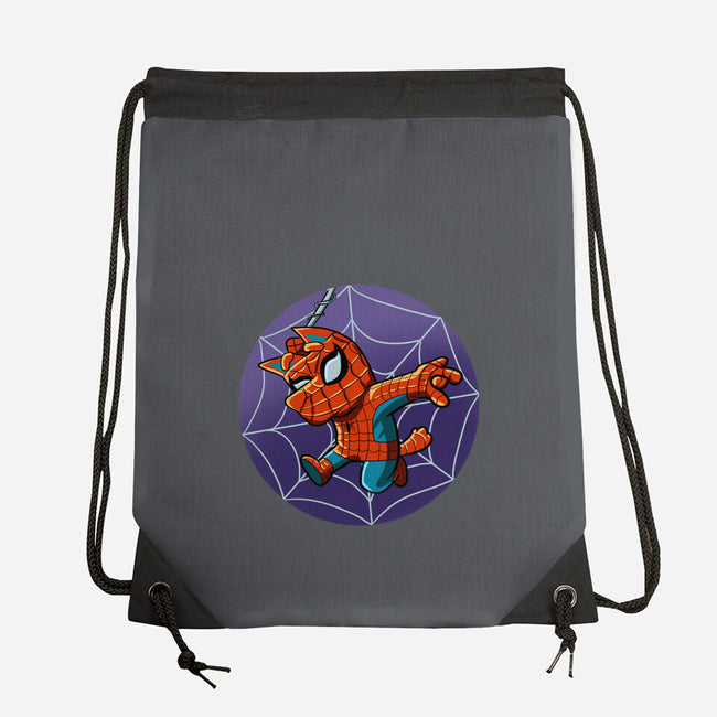 Spiderbluey-None-Drawstring-Bag-nickzzarto