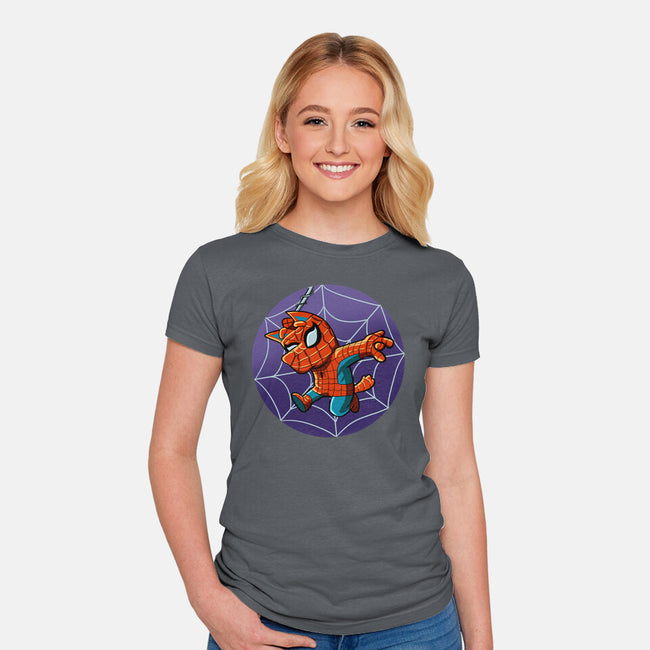 Spiderbluey-Womens-Fitted-Tee-nickzzarto