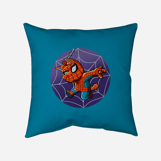 Spiderbluey-None-Non-Removable Cover w Insert-Throw Pillow-nickzzarto