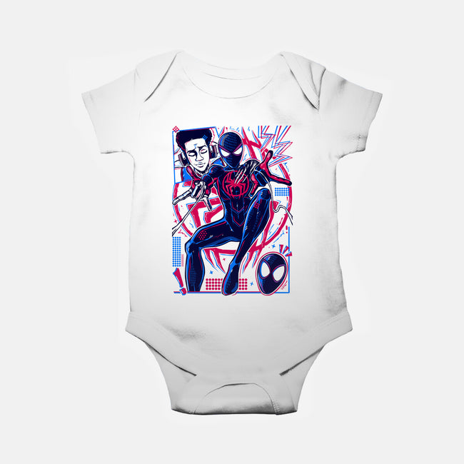 Spiderman Miles Morales-Baby-Basic-Onesie-Panchi Art