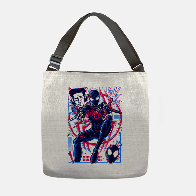 Spiderman Miles Morales-None-Adjustable Tote-Bag-Panchi Art