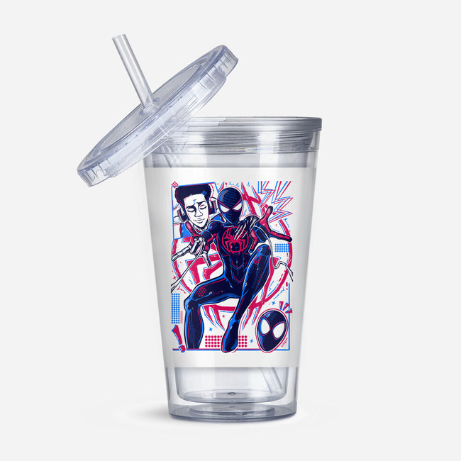 Spiderman Miles Morales-None-Acrylic Tumbler-Drinkware-Panchi Art