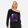 Spiderman Miles Morales-Womens-Off Shoulder-Sweatshirt-Panchi Art