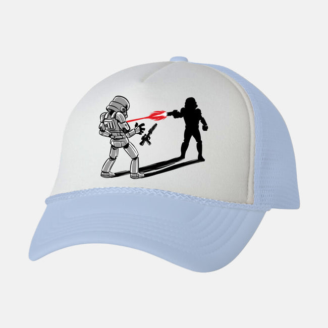 Shadow Battle-Unisex-Trucker-Hat-zascanauta