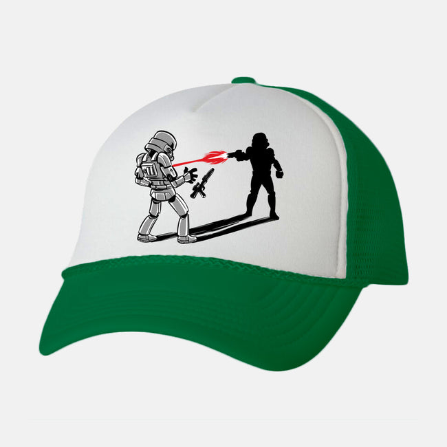 Shadow Battle-Unisex-Trucker-Hat-zascanauta