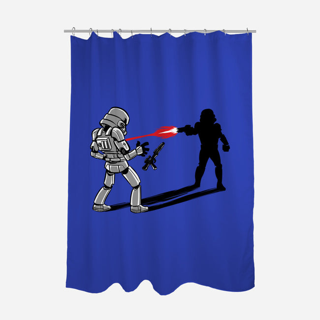 Shadow Battle-None-Polyester-Shower Curtain-zascanauta