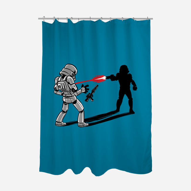 Shadow Battle-None-Polyester-Shower Curtain-zascanauta