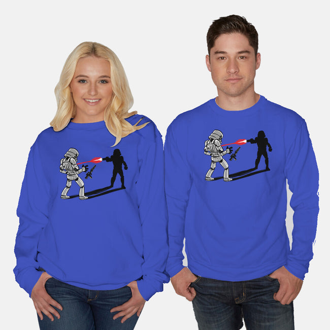 Shadow Battle-Unisex-Crew Neck-Sweatshirt-zascanauta