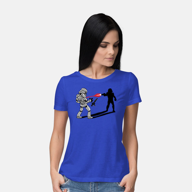 Shadow Battle-Womens-Basic-Tee-zascanauta