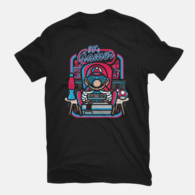 80s Gamer Room-Youth-Basic-Tee-jrberger