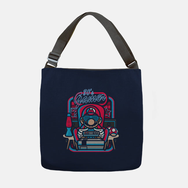 80s Gamer Room-None-Adjustable Tote-Bag-jrberger