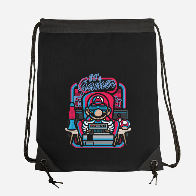 80s Gamer Room-None-Drawstring-Bag-jrberger