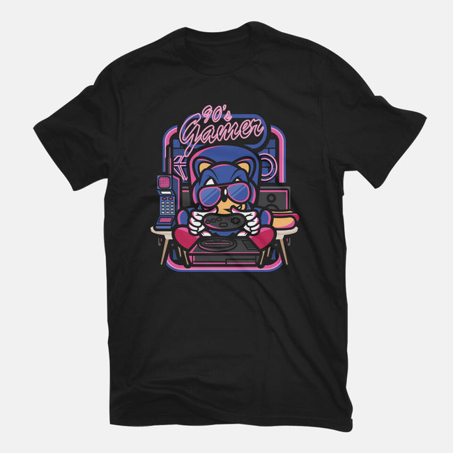 90s Gamer Room-Womens-Fitted-Tee-jrberger