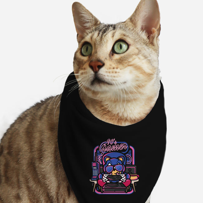 90s Gamer Room-Cat-Bandana-Pet Collar-jrberger