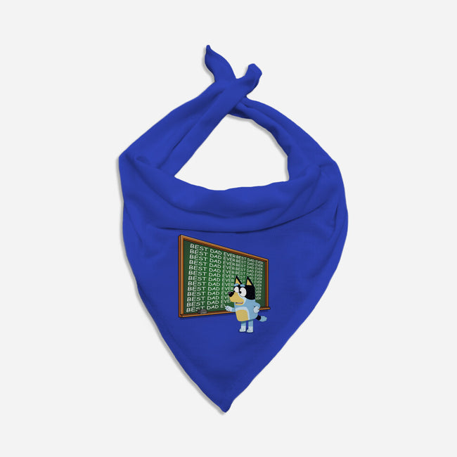 Best Dad Ever-Dog-Bandana-Pet Collar-MaxoArt