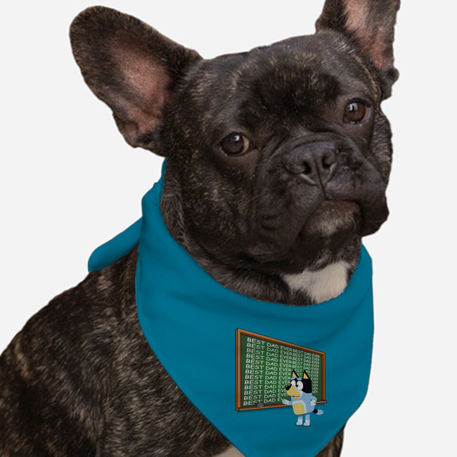 Best Dad Ever-Dog-Bandana-Pet Collar-MaxoArt