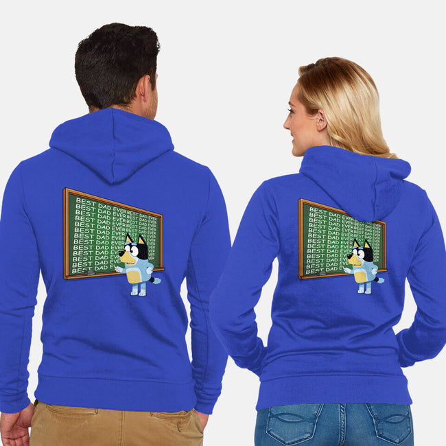 Best Dad Ever-Unisex-Zip-Up-Sweatshirt-MaxoArt