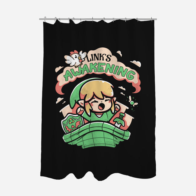 Link's Awakening-None-Polyester-Shower Curtain-Ca Mask