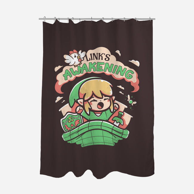 Link's Awakening-None-Polyester-Shower Curtain-Ca Mask