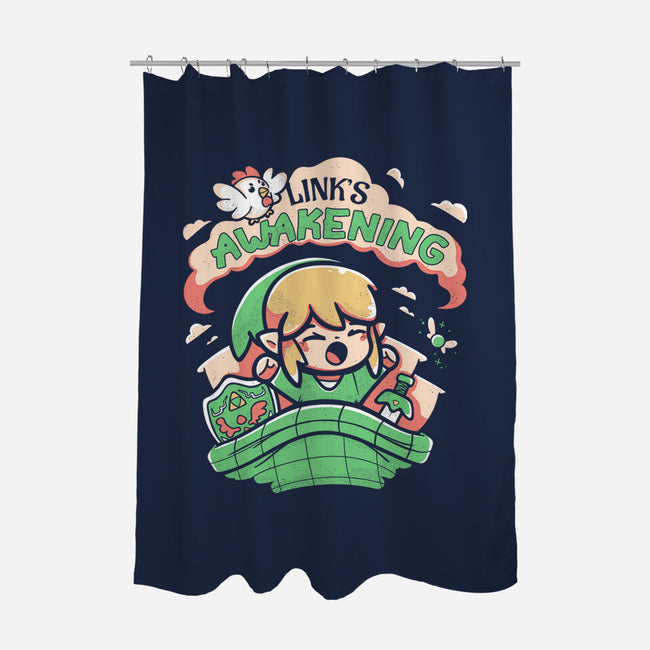 Link's Awakening-None-Polyester-Shower Curtain-Ca Mask