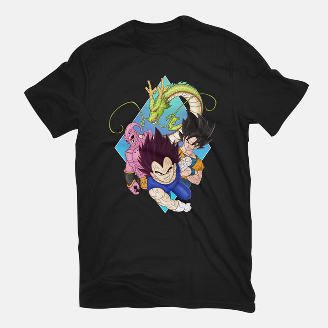 Dragon Ball Crew-Womens-Basic-Tee-MaxoArt