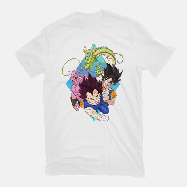 Dragon Ball Crew-Womens-Basic-Tee-MaxoArt