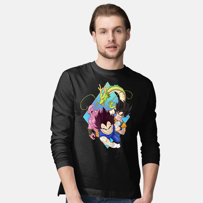 Dragon Ball Crew-Mens-Long Sleeved-Tee-MaxoArt