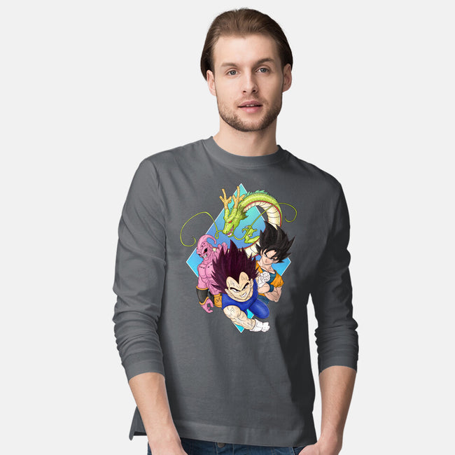 Dragon Ball Crew-Mens-Long Sleeved-Tee-MaxoArt