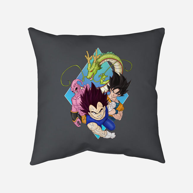 Dragon Ball Crew-None-Non-Removable Cover w Insert-Throw Pillow-MaxoArt