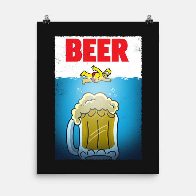 D'oh Beer-None-Matte-Poster-Barbadifuoco