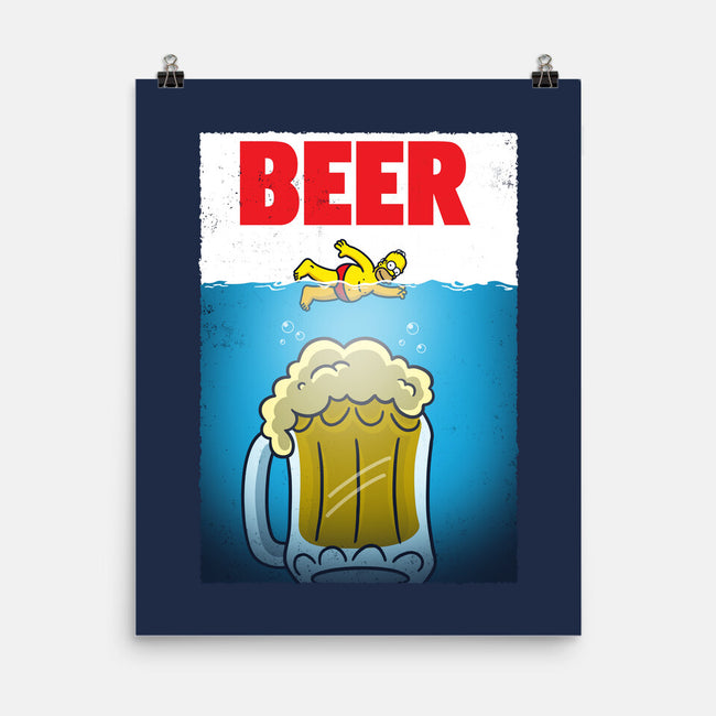 D'oh Beer-None-Matte-Poster-Barbadifuoco