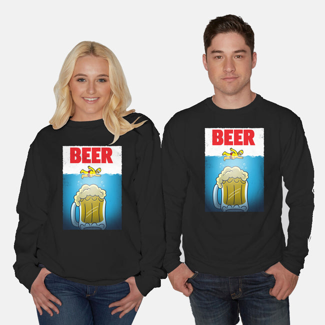 D'oh Beer-Unisex-Crew Neck-Sweatshirt-Barbadifuoco