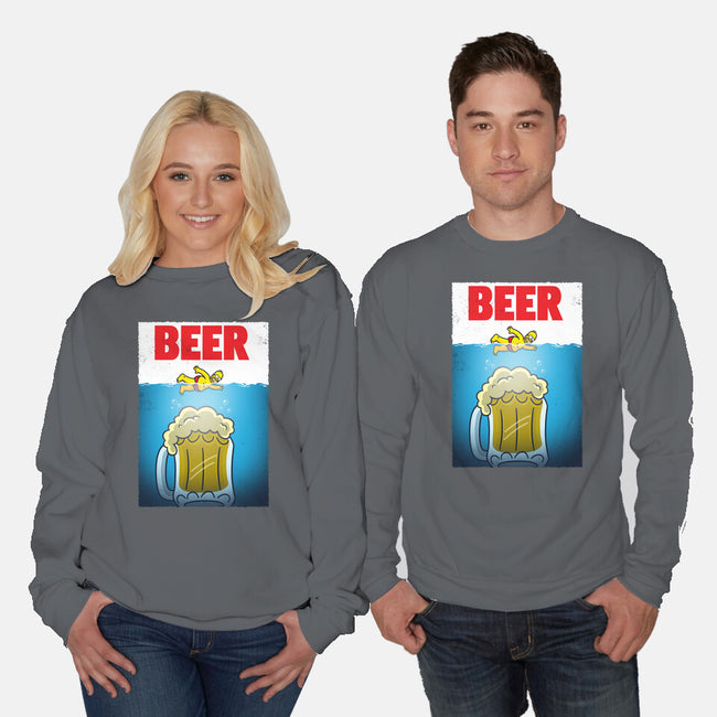 D'oh Beer-Unisex-Crew Neck-Sweatshirt-Barbadifuoco