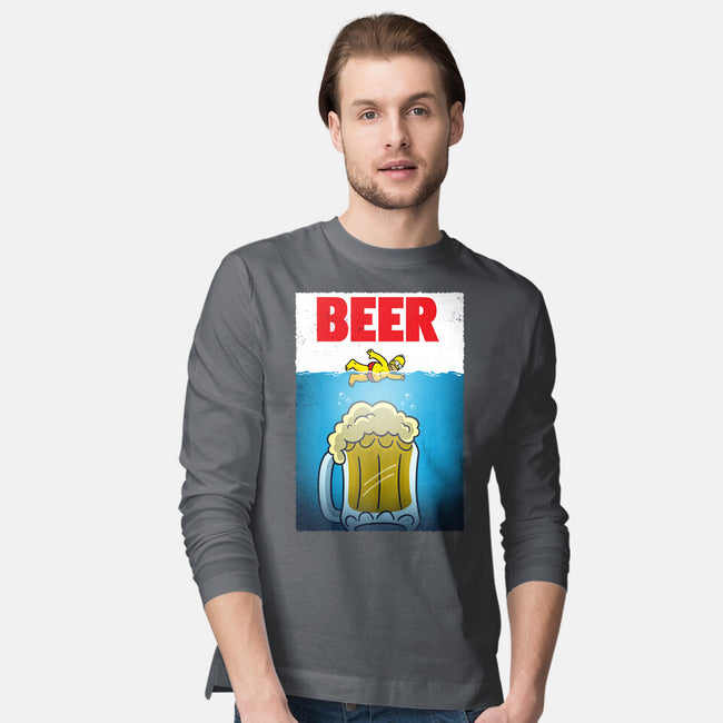 D'oh Beer-Mens-Long Sleeved-Tee-Barbadifuoco