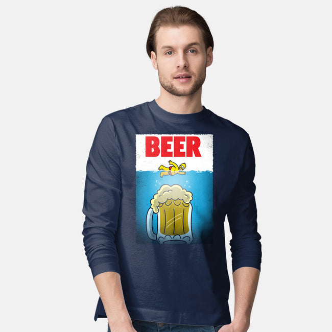 D'oh Beer-Mens-Long Sleeved-Tee-Barbadifuoco