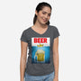 D'oh Beer-Womens-V-Neck-Tee-Barbadifuoco