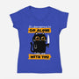 Take Me With You-Womens-V-Neck-Tee-Xentee