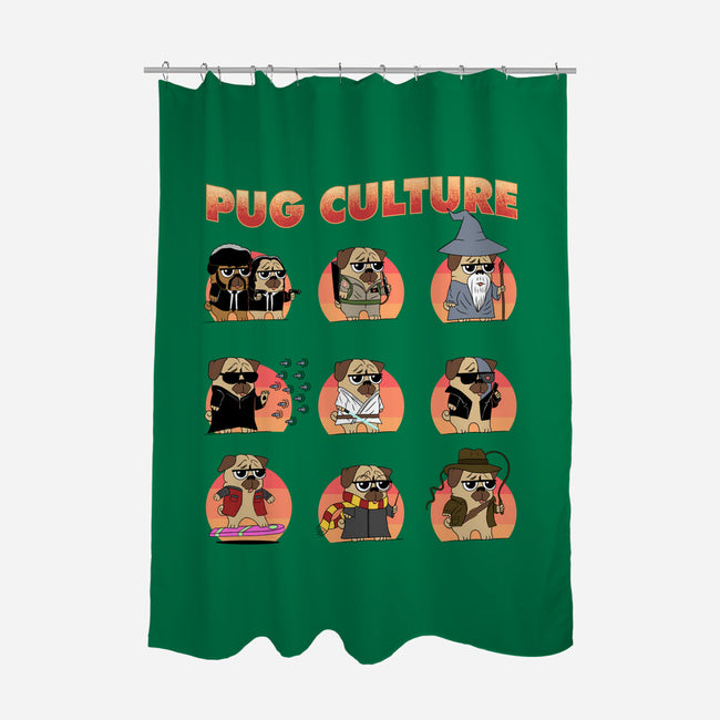 Pug Culture-None-Polyester-Shower Curtain-sachpica