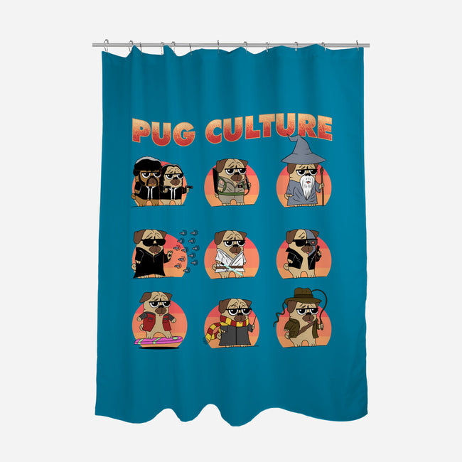 Pug Culture-None-Polyester-Shower Curtain-sachpica