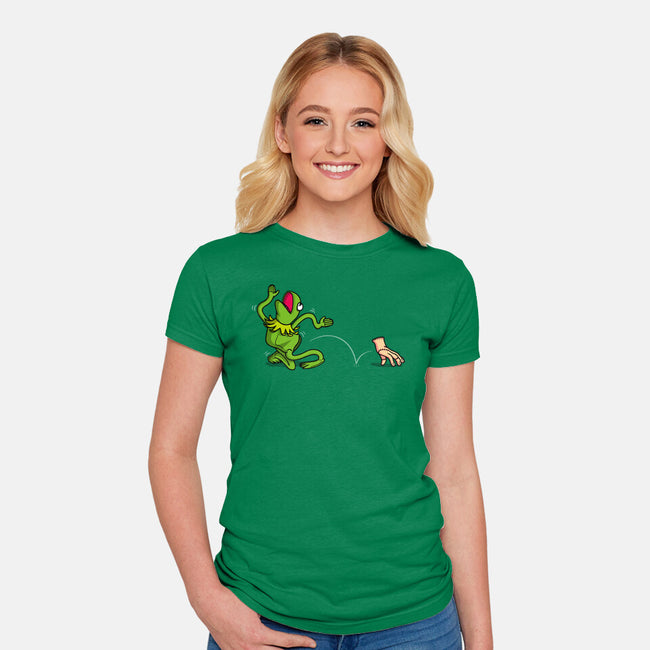 Empty Frog-Womens-Fitted-Tee-Raffiti