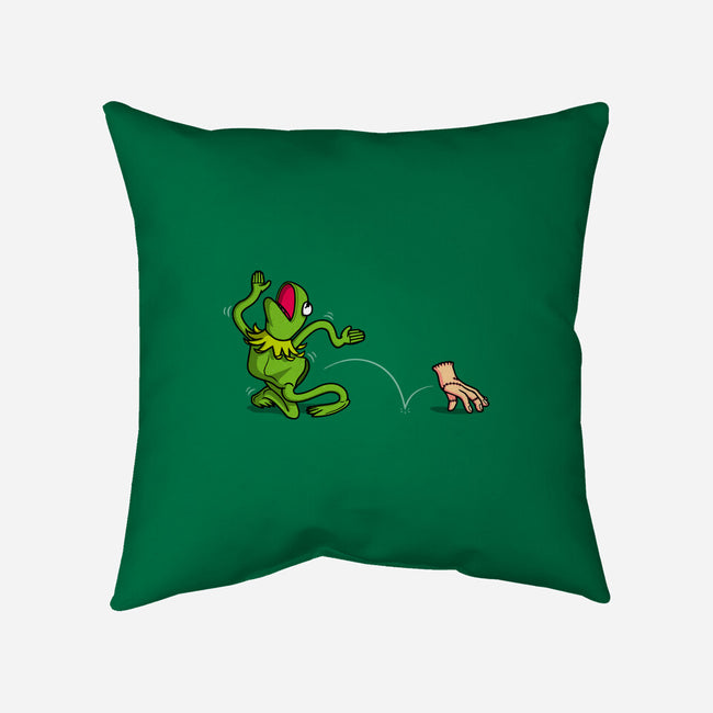 Empty Frog-None-Removable Cover w Insert-Throw Pillow-Raffiti