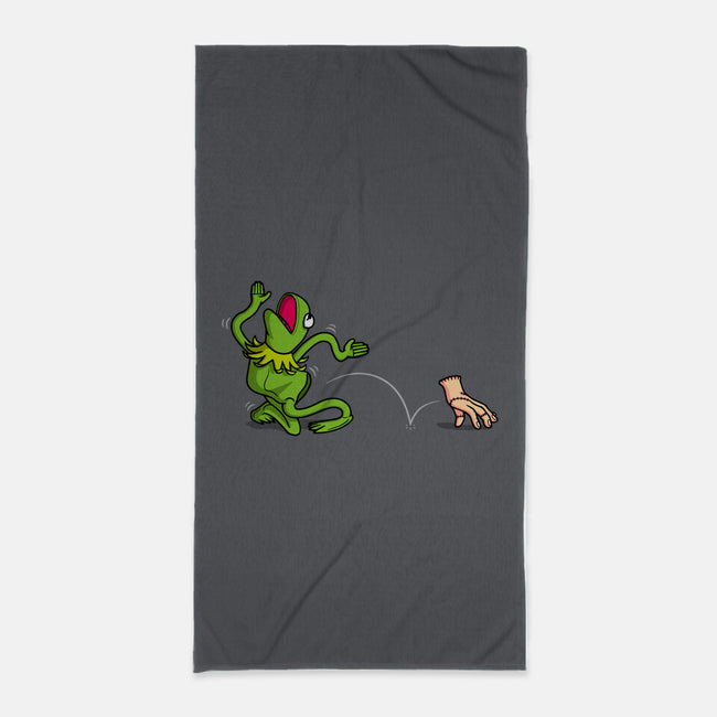 Empty Frog-None-Beach-Towel-Raffiti