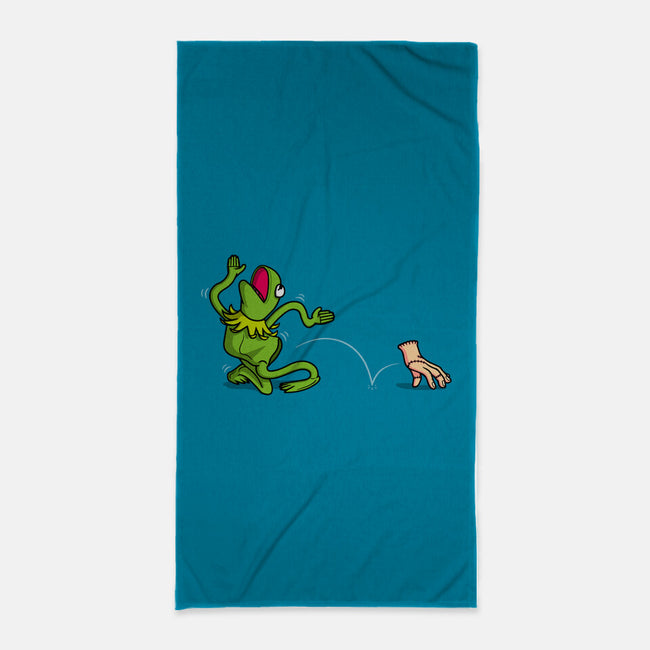Empty Frog-None-Beach-Towel-Raffiti