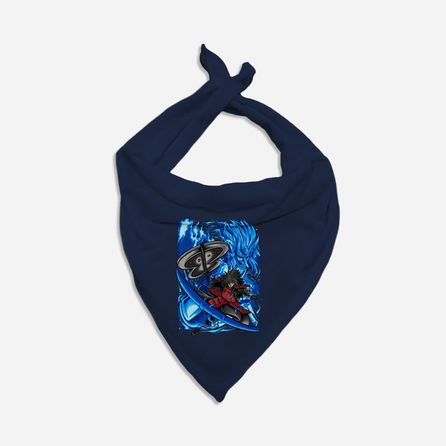 Blue Susanoo-Cat-Bandana-Pet Collar-alanside