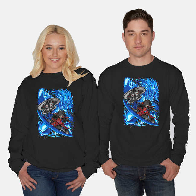 Blue Susanoo-Unisex-Crew Neck-Sweatshirt-alanside