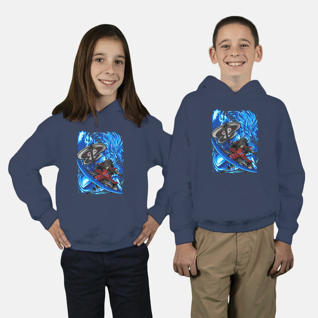 Blue Susanoo-Youth-Pullover-Sweatshirt-alanside