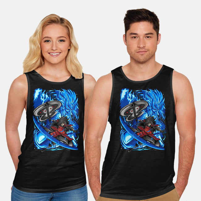 Blue Susanoo-Unisex-Basic-Tank-alanside