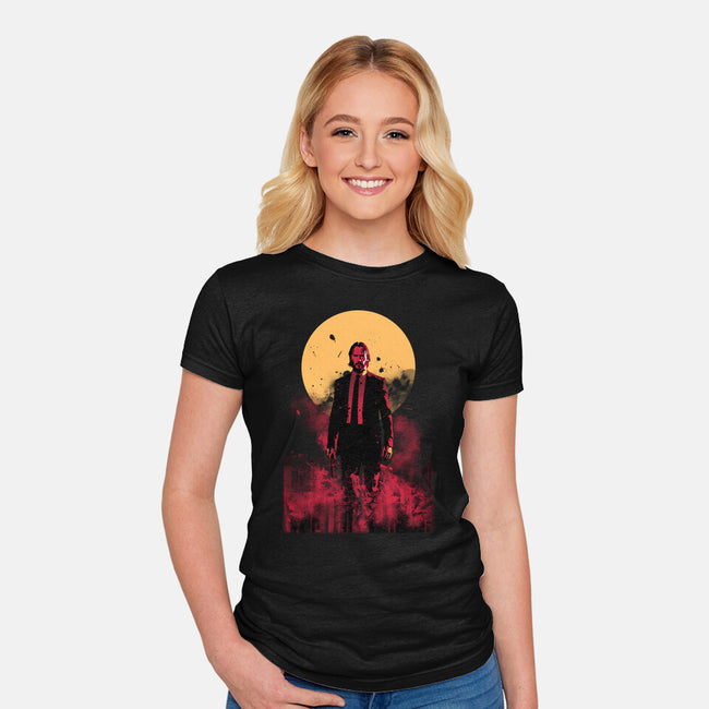 The Boogeyman Under The Sun-Womens-Fitted-Tee-ddjvigo