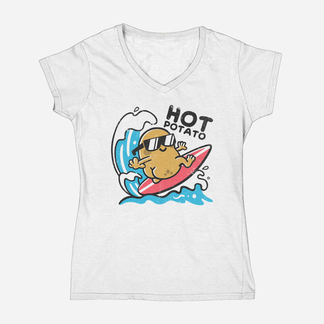 Hot Potato-Womens-V-Neck-Tee-NemiMakeit