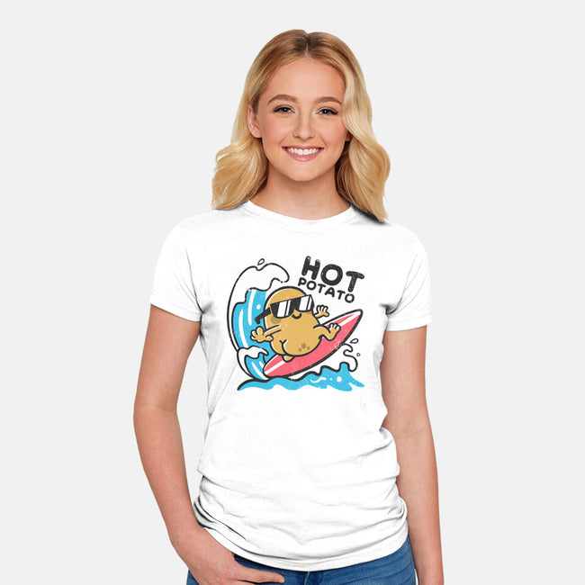 Hot Potato-Womens-Fitted-Tee-NemiMakeit